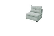 Schlafsofa - Sessel >CHARLIE 1FBK< Liegefläche 100x200cm, Bezug sage - 103x75x83 (BxHxT)