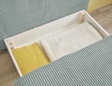 Schlafsofa - Sessel >CHARLIE 1FBK< Liegefläche 100x200cm, Bezug sage - 103x75x83 (BxHxT)
