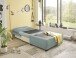 Schlafsofa - Sessel >CHARLIE 1FBK< Liegefläche 100x200cm, Bezug sage - 103x75x83 (BxHxT)