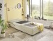 Schlafsofa - Sessel >CHARLIE 1FBK< Liegefläche 100x200cm, cream - 103x75x83 (BxHxT)