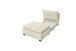 Schlafsofa - Sessel >CHARLIE 1FBK< Liegefläche 100x200cm, cream - 103x75x83 (BxHxT)