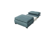 Schlafsofa - Sessel >CHARLIE 1FBK< Liegefläche 100x200cm, azur - 103x75x83 (BxHxT)