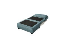 Schlafsofa - Sessel >CHARLIE 1FBK< Liegefläche 100x200cm, azur - 103x75x83 (BxHxT)