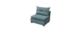 Schlafsofa - Sessel >CHARLIE 1FBK< Liegefläche 100x200cm, azur - 103x75x83 (BxHxT)