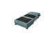 Schlafsofa - Sessel >CHARLIE 1FBK< Liegefläche 100x200cm, azur - 103x75x83 (BxHxT)