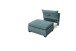 Schlafsofa - Sessel >CHARLIE 1FBK< Liegefläche 100x200cm, azur - 103x75x83 (BxHxT)