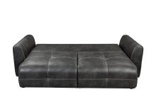 Schlafsofa >DOLAN Lux.3DL< Liegefläche 160x197cm, anthrazit - 245x85x155 (BxHxT)
