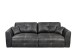 Schlafsofa >DOLAN Lux.3DL< Liegefläche 160x197cm, anthrazit - 245x85x155 (BxHxT)