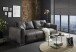 Schlafsofa >DOLAN Lux.3DL< Liegefläche 160x197cm, anthrazit - 245x85x155 (BxHxT)
