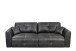 Schlafsofa >DOLAN Lux.3DL< Liegefläche 160x197cm, anthrazit - 245x85x155 (BxHxT)