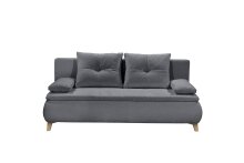 Schlafsofa >MAGNUS LUX.3DL< Liegefläche 158x200cm, anthrazit - 202x94x104 (BxHxT)