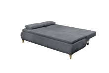 Schlafsofa >MAGNUS LUX.3DL< Liegefläche 158x200cm, anthrazit - 202x94x104 (BxHxT)