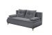Schlafsofa >MAGNUS LUX.3DL< Liegefläche 158x200cm, anthrazit - 202x94x104 (BxHxT)