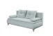 Schlafsofa >MAGNUS LUX.3DL< Liegefläche 158x200cm, in mint - 202x94x104 (BxHxT)