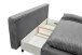 Schlafsofa >SALLY Lux.3DL< Liegefläche 157x202cm, in Cord anthrazit - 211x96x105 (BxHxT)