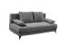 Schlafsofa >SALLY Lux.3DL< Liegefläche 157x202cm, in Cord anthrazit - 211x96x105 (BxHxT)