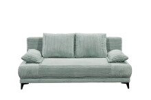 Schlafsofa >SALLY Lux.3DL< Liegefläche 157x202cm, in Cord sage - 211x96x105 (BxHxT)