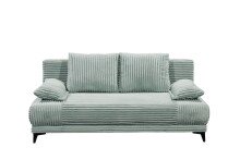 Schlafsofa >SALLY Lux.3DL< Liegefläche 157x202cm, in Cord sage - 211x96x105 (BxHxT)