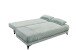 Schlafsofa >SALLY Lux.3DL< Liegefläche 157x202cm, in Cord sage - 211x96x105 (BxHxT)