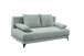 Schlafsofa >SALLY Lux.3DL< Liegefläche 157x202cm, in Cord sage - 211x96x105 (BxHxT)