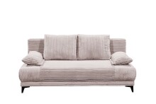 Schlafsofa >SALLY Lux.3DL< Liegefläche 157x202cm, in Cord flamingo - 211x96x105 (BxHxT)