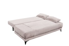 Schlafsofa >SALLY Lux.3DL< Liegefläche 157x202cm, in Cord flamingo - 211x96x105 (BxHxT)