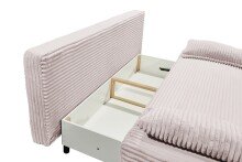 Schlafsofa >SALLY Lux.3DL< Liegefläche 157x202cm, in Cord flamingo - 211x96x105 (BxHxT)