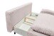 Schlafsofa >SALLY Lux.3DL< Liegefläche 157x202cm, in Cord flamingo - 211x96x105 (BxHxT)