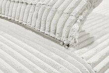 Schlafsofa >SALLY Lux.3DL< Liegefläche 157x202cm, in Cord silver - 211x96x105 (BxHxT)