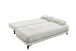 Schlafsofa >SALLY Lux.3DL< Liegefläche 157x202cm, in Cord silver - 211x96x105 (BxHxT)