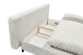 Schlafsofa >SALLY Lux.3DL< Liegefläche 157x202cm, in Cord silver - 211x96x105 (BxHxT)