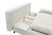 Schlafsofa >SALLY Lux.3DL< Liegefläche 157x202cm, in Cord silver - 211x96x105 (BxHxT)