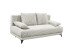 Schlafsofa >SALLY Lux.3DL< Liegefläche 157x202cm, in Cord silver - 211x96x105 (BxHxT)