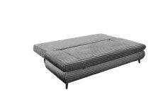 Schlafsofa >SUNNY 2 Lux.3DL Schlafs.< Liegefläche 140x210cm, in Cord anthrazit - 212x76x101 (BxHxT)