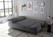 Schlafsofa >SUNNY 2 Lux.3DL Schlafs.< Liegefläche 140x210cm, in Cord anthrazit - 212x76x101 (BxHxT)