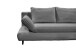 Schlafsofa >SUNNY 2 Lux.3DL Schlafs.< Liegefläche 140x210cm, in Cord anthrazit - 212x76x101 (BxHxT)