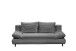 Schlafsofa >SUNNY 2 Lux.3DL Schlafs.< Liegefläche 140x210cm, in Cord anthrazit - 212x76x101 (BxHxT)