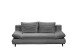 Schlafsofa >SUNNY 2 Lux.3DL Schlafs.< Liegefläche 140x210cm, in Cord anthrazit - 212x76x101 (BxHxT)