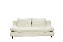 Schlafsofa >SUNNY 2 Lux.3DL Schlafs.< Liegefläche 140x210cm, in Cord Ivory - 212x76x101 (BxHxT)