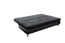 Schlafsofa >SUNNY 2 Lux.3DL Schlafs.< Liegefläche 140x210cm, in Cord black - 212x76x101 (BxHxT)
