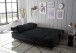 Schlafsofa >SUNNY 2 Lux.3DL Schlafs.< Liegefläche 140x210cm, in Cord black - 212x76x101 (BxHxT)