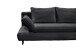 Schlafsofa >SUNNY 2 Lux.3DL Schlafs.< Liegefläche 140x210cm, in Cord black - 212x76x101 (BxHxT)