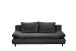 Schlafsofa >SUNNY 2 Lux.3DL Schlafs.< Liegefläche 140x210cm, in Cord black - 212x76x101 (BxHxT)