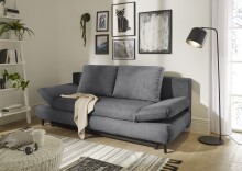 Schlafsofa >SUNNY Lux.3DL Schlafsofa< Liegefläche 140x210cm, in anthrazit - 212x76x101 (BxHxT)