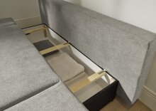 Schlafsofa >SUNNY Lux.3DL Schlafsofa< Liegefläche 140x210cm, in stone - 212x76x101 (BxHxT)