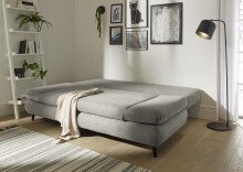 Schlafsofa >SUNNY Lux.3DL Schlafsofa< Liegefläche 140x210cm, in stone - 212x76x101 (BxHxT)