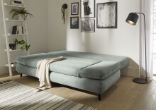 Schlafsofa >SUNNY Lux.3DL Schlafsofa< Liegefläche 140x210cm, in ice blue - 212x76x101 (BxHxT)