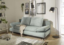 Schlafsofa >SUNNY Lux.3DL Schlafsofa< Liegefläche 140x210cm, in ice blue - 212x76x101 (BxHxT)