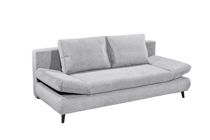 Schlafsofa >SUNNY Lux.3DL Schlafsofa< Liegefläche 140x210cm, in light grey - 212x76x101 (BxHxT)