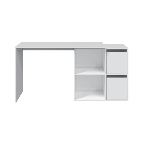 Regal-Schreibtisch >ADAPTA< 2 Türen, Fächer, in Artik Weiß - 120x74x77 (BxHxT)